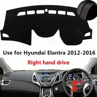 taijs factory sport casual leather car dashboard cover for hyundai elantra 2012 2013 2014 2015 2016 right hand drive