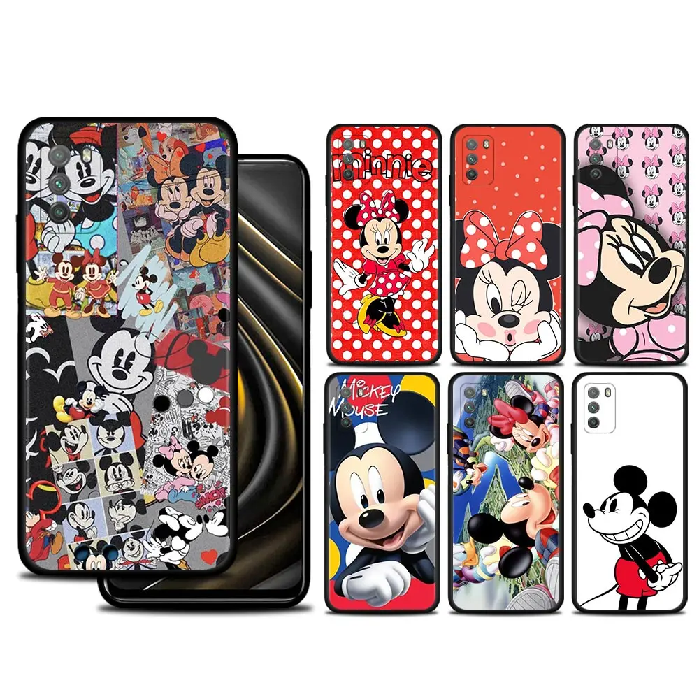 

Mickey Minnie Mouse Anime TPU Case For Xiaomi Mi Poco X3 NFC F3 X3 GT M3 X3 Pro 5G Pocophone F1 Case Silicone Soft Back Cover