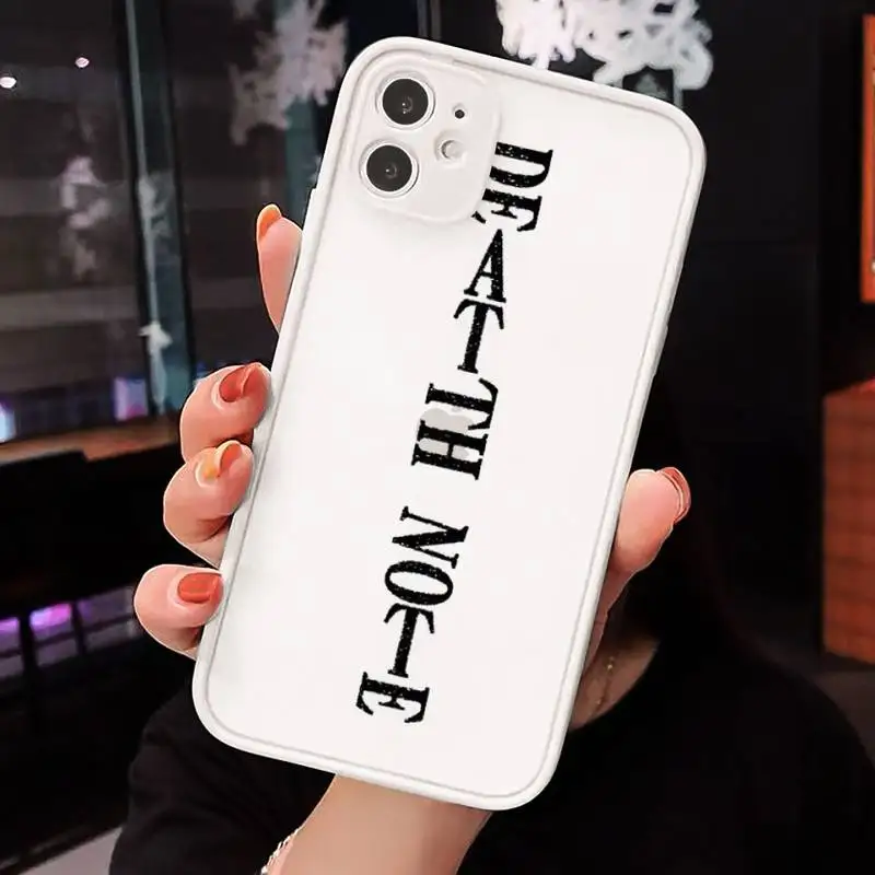 

rem and misa death note Phone Cases Matte For iPhone 12 Mini 11 Pro XR XS Max 7 8 Plus X Hard PC Back Cover