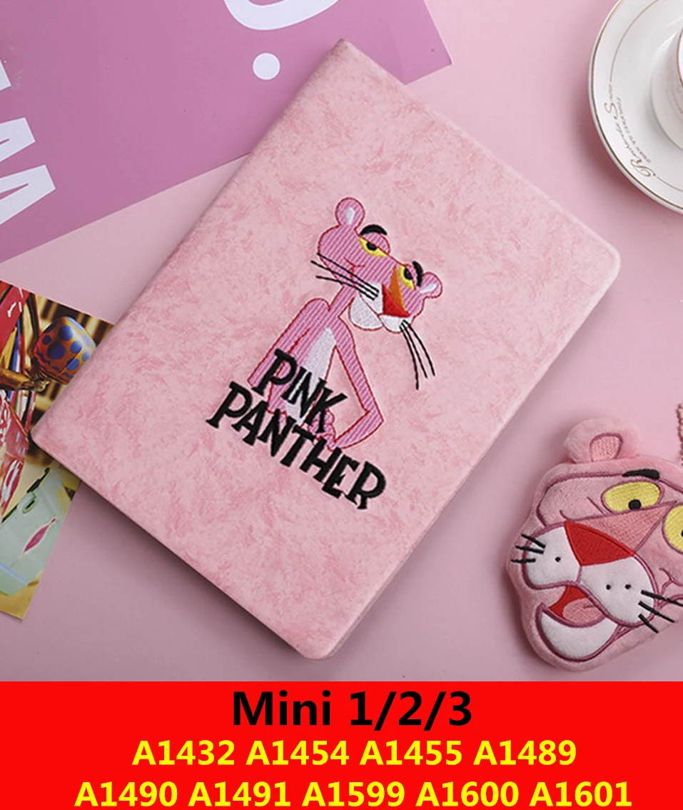 3D с вышитыми героями мультфильмов чехол для нового ipad 9.7inch '3/2/1'mini123/45/для ipad 234 Pro9.7 Искусственная кожа умного сна