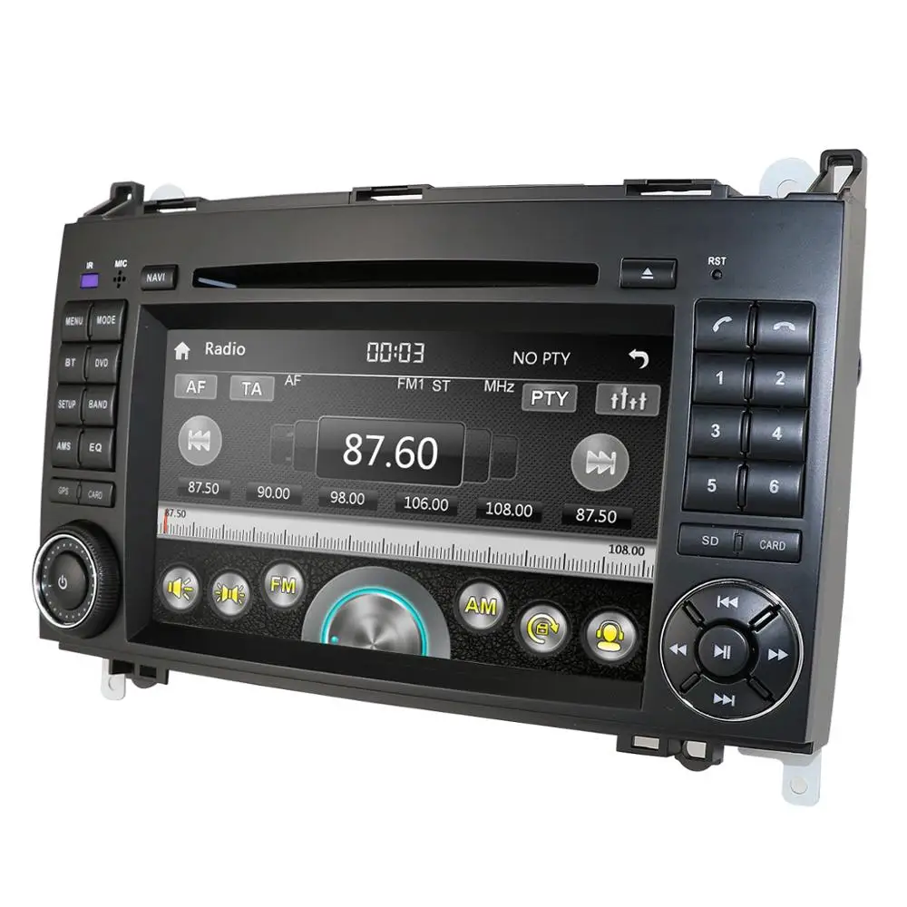 2 din автомобильное радио для машины DVD мультимедиа Mercedes Benz B200 A B Class W169 W245 Viano Vito W639