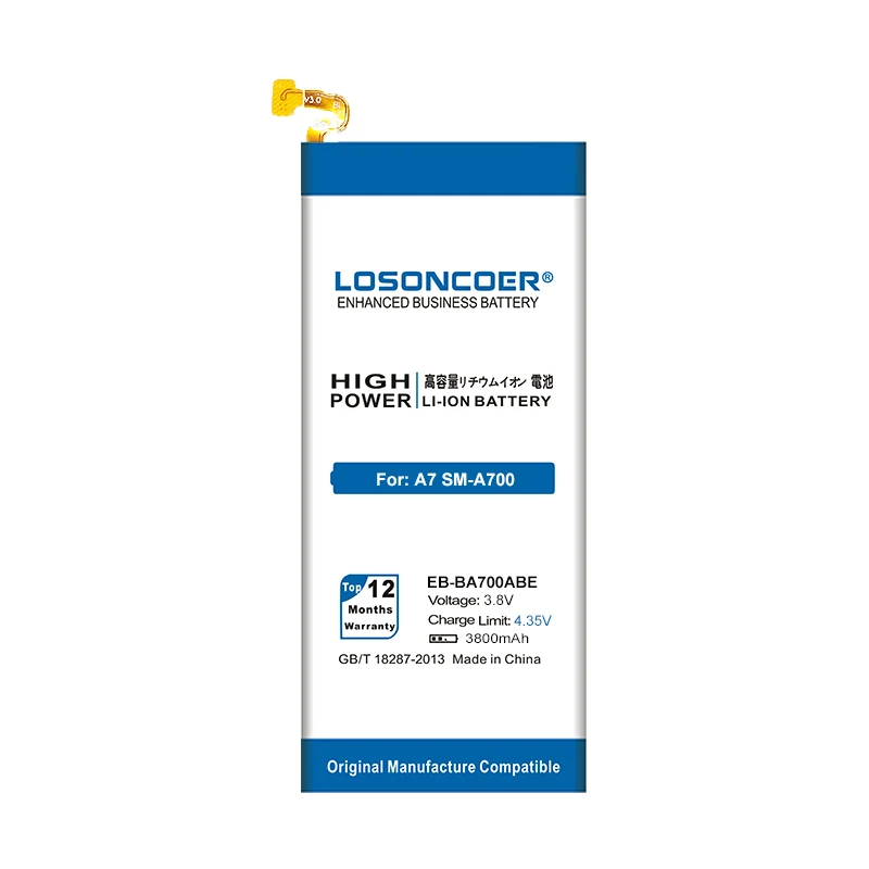 LOSONCOER 3800 мА/ч EB BA700ABE Батарея для samsung Galaxy A7 2015 A700 A700L A700F A700H/X A700K A700FD A700YD A700S A7000