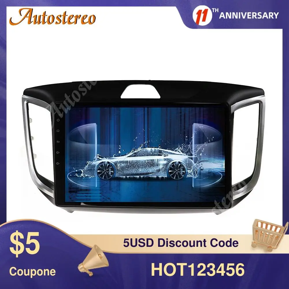 Автомагнитола для Hyundai IX25 9 0-2014 Android 2018 64 ГБ GPS-навигатор мультимедийный