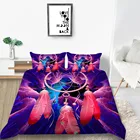 Boho 3d в стиле Ловец снов; Постельное белье king Размеры богемный постельное белье с наволочкой полный спальни набор стеганых одеял