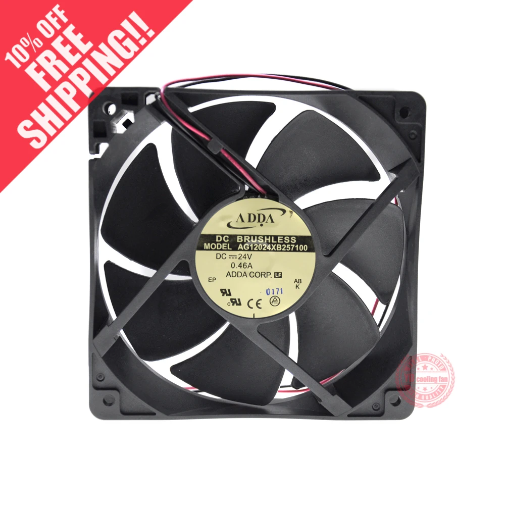 НОВЫЙ осевой вентилятор охлаждения ADDA AG12024XB257100 1225 DC24V