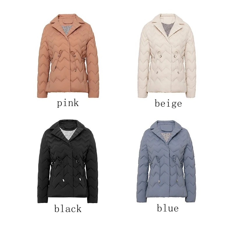 NewBang Winter Women's White Down Jacket With Sashes Female Short Thick Warm Down Coat Turndown Collar
