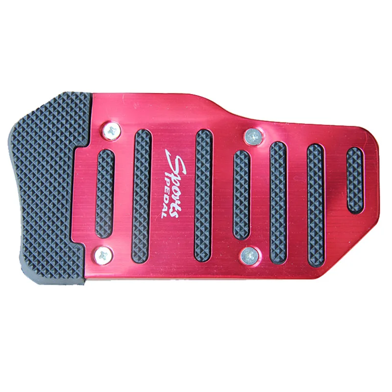 POSSBAY Universal Aluminum Automatic Series 2 Pieces Red and Black Non-Slip Car Pedal Cover Set Kit Footrest Foot | Автомобили и