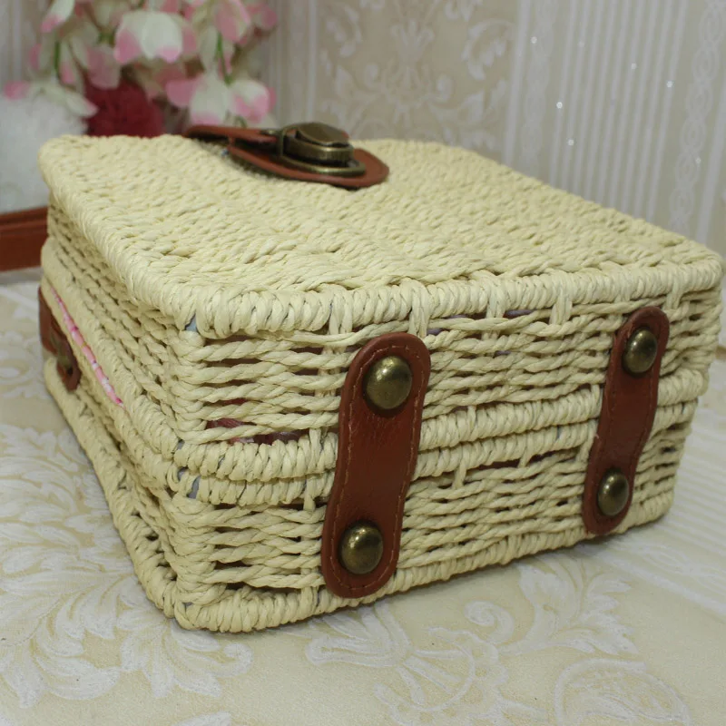 2020 новая конфетная цветная Мори ротанговая сумка через плечо свежая литература