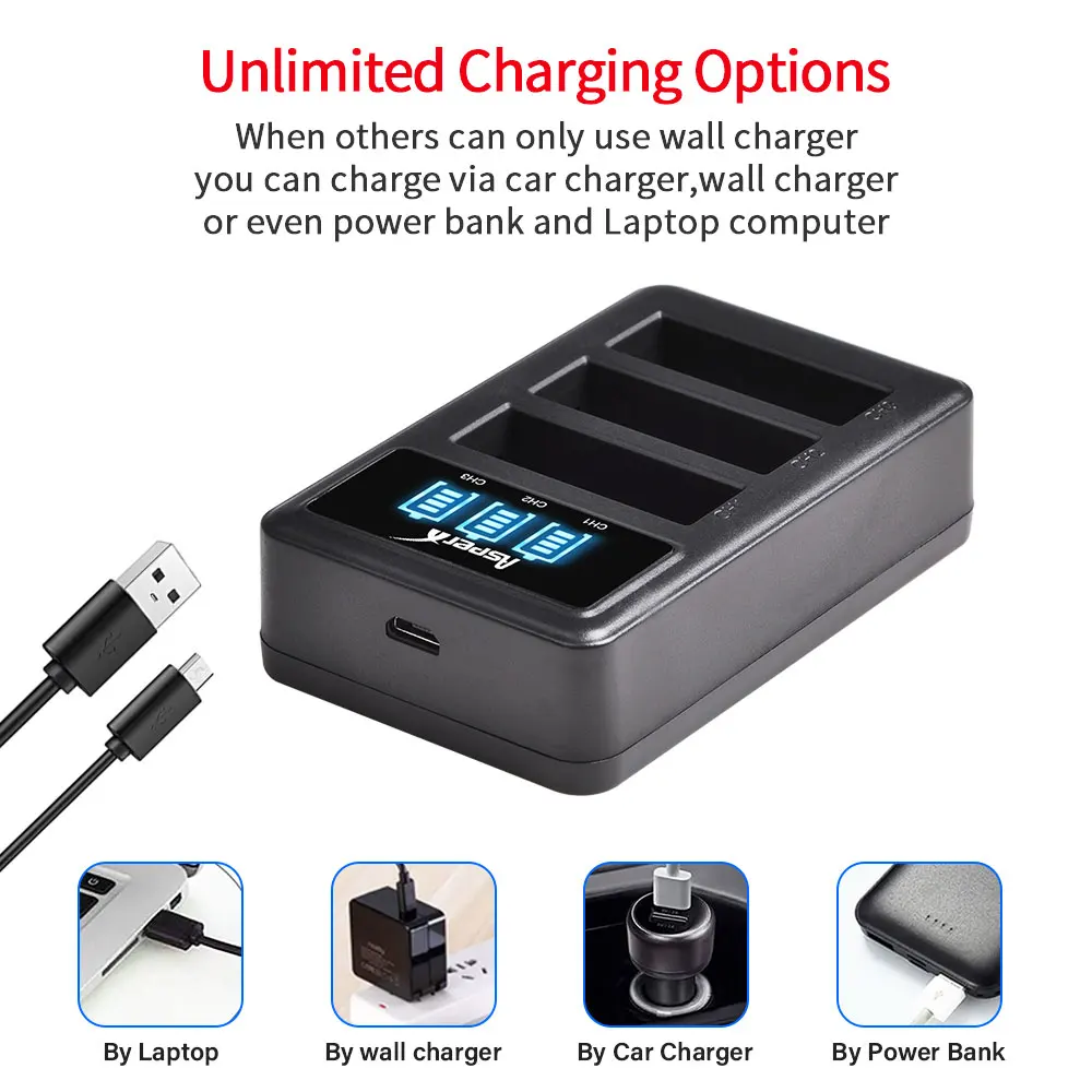 1400mAh AZ16 Bateria AZ16-1 AZ 16 Battery For Xiaomi YI lite 2 4K 4k + LED 3slots Charger For Xiao yi 4k Action Camera Accessory