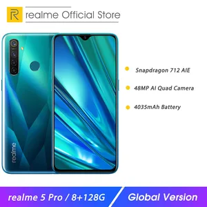 Смартфон realme 5 Pro, 8 Гб ОЗУ 128 Гб ПЗУ, 6,3 дюйма, Snapdragon 712AIE, 4035 мАч, 20 Вт, VOOC, быстрая зарядка, 48 МП
