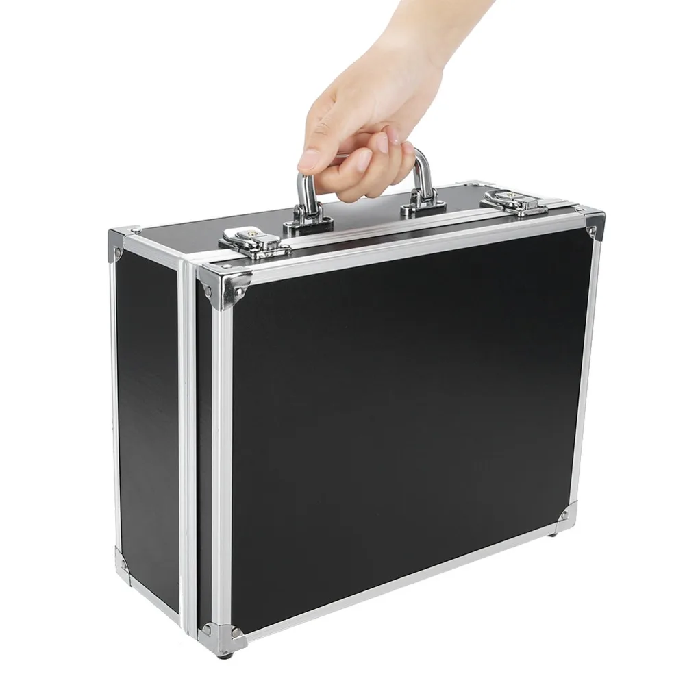 

Aluminum Tattoo Machine Storage Case Carrying Box Empty Organizer Foam Pad for Tattoo Microblading Suitcase Tattoo Accessories