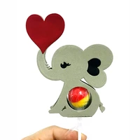 miss vintage heart elephant lollipop holder cut metal craft dies card making stencils diy animal scrapbooking embossing dies