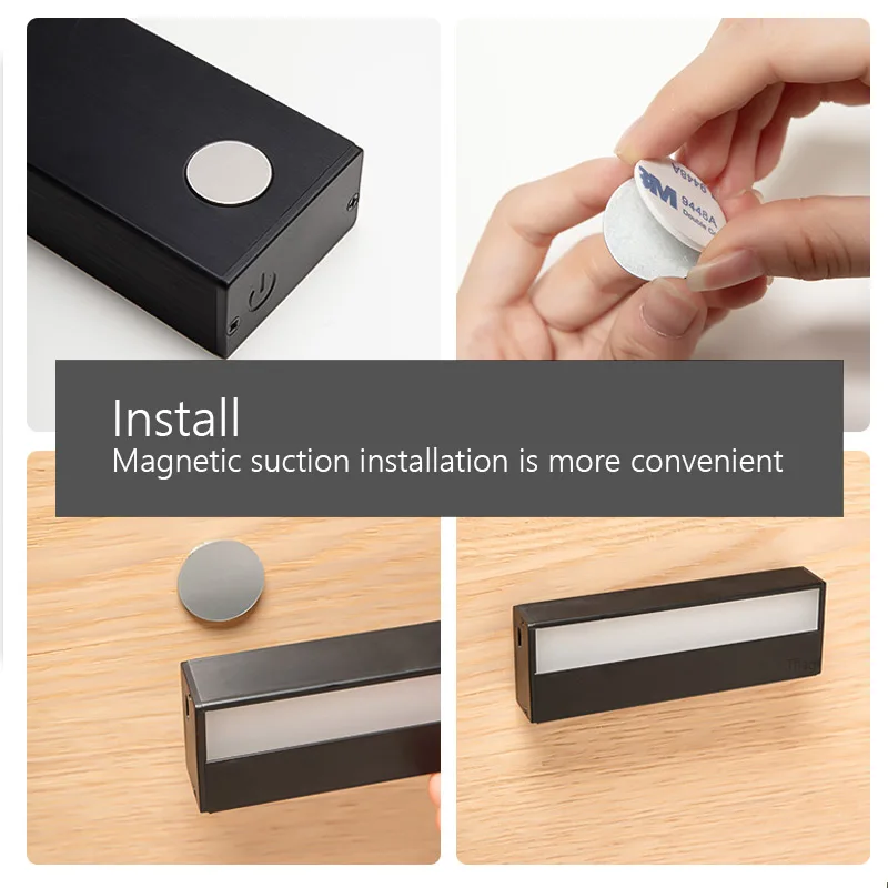 

TFlag LED Portable Desk Lamp USB Charging Student Dormitory Bed Reading Mini Magnet Adsorption Plug-in Night Light