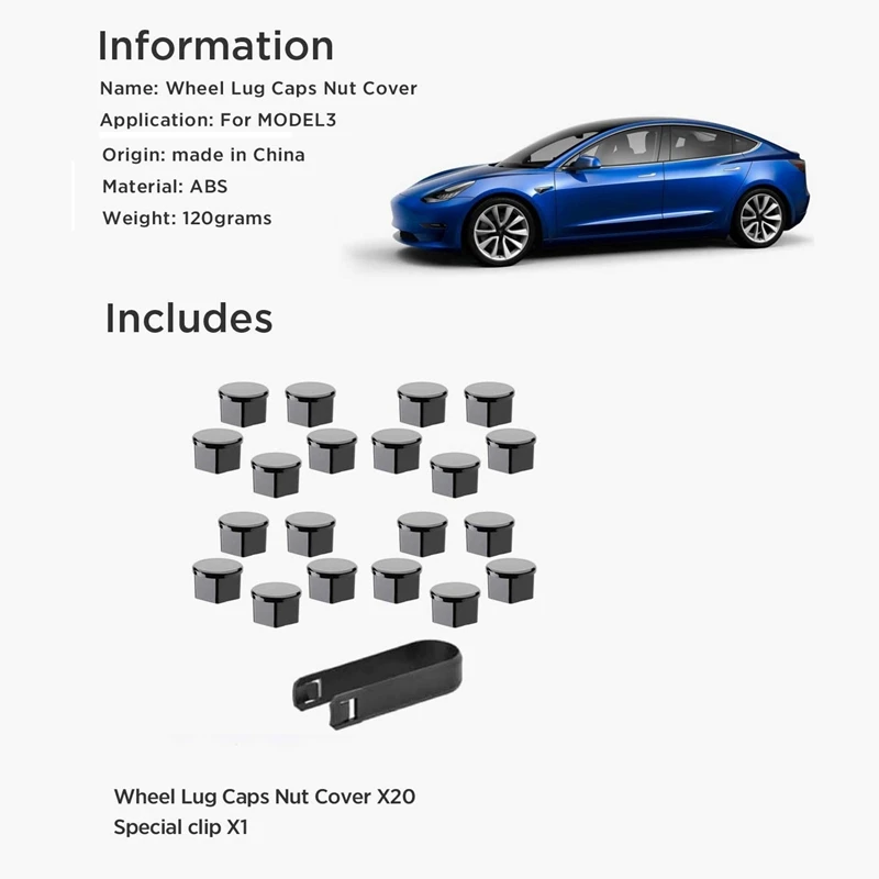 Для Tesla Model 3 колпак автомобильного колеса Kit центральный логотип эмблема