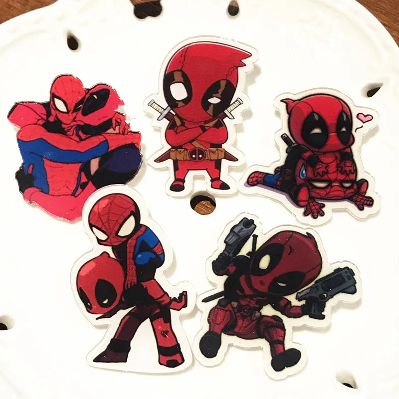 1 Набор значков Marvel Hero Мстители Дэдпул Человек паук Халк муравей значок Броши