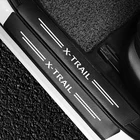 4 шт. для Nissan X-Trail X Trail Xtrail T30 T31 T32 2014 2015 2016 2017 2018 2019 Автомобильная Накладка на порог наклейки из углеродного волокна