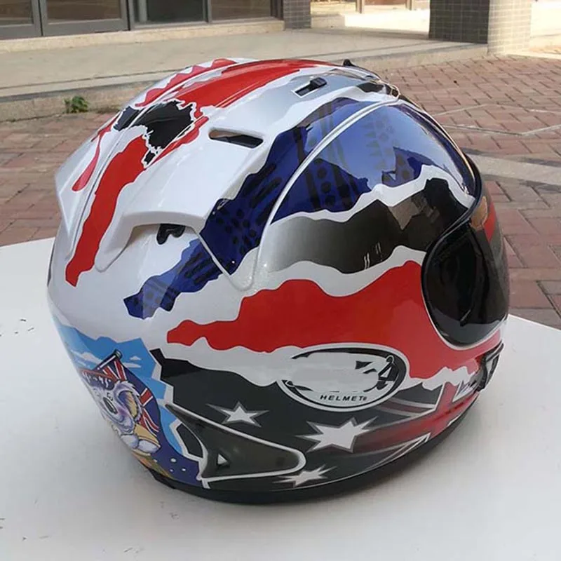 Винтажные мотоциклетные шлемы теплый гоночный шлем закрытый на все лицо одобрен