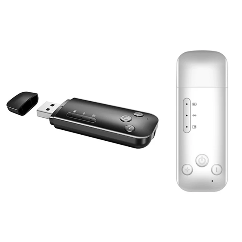 

USB-адаптер с двойным выходом 6 в 1, Bluetooth-адаптер, беспроводной Bluetooth-приемник 2 в 1, передатчик с батареей 150 мАч