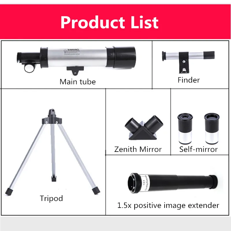 Профессиональный астрономический телескоп с высокой четкостью и функцией