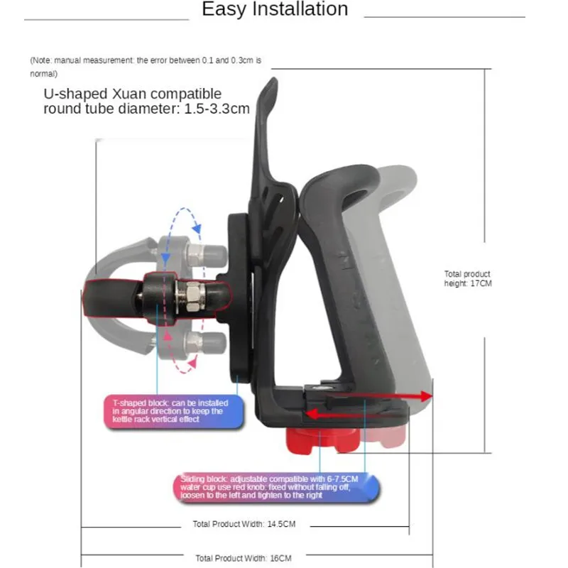 

Motorcycle Bottle Holder Long Journey Cycling Bicycle Water Cup Rack