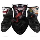 3D треугольная маска для лица велосипедная бандана походная маска для лица с черепом Venom шарф велосипедные маски тактические Пейсли шейные повязки на голову