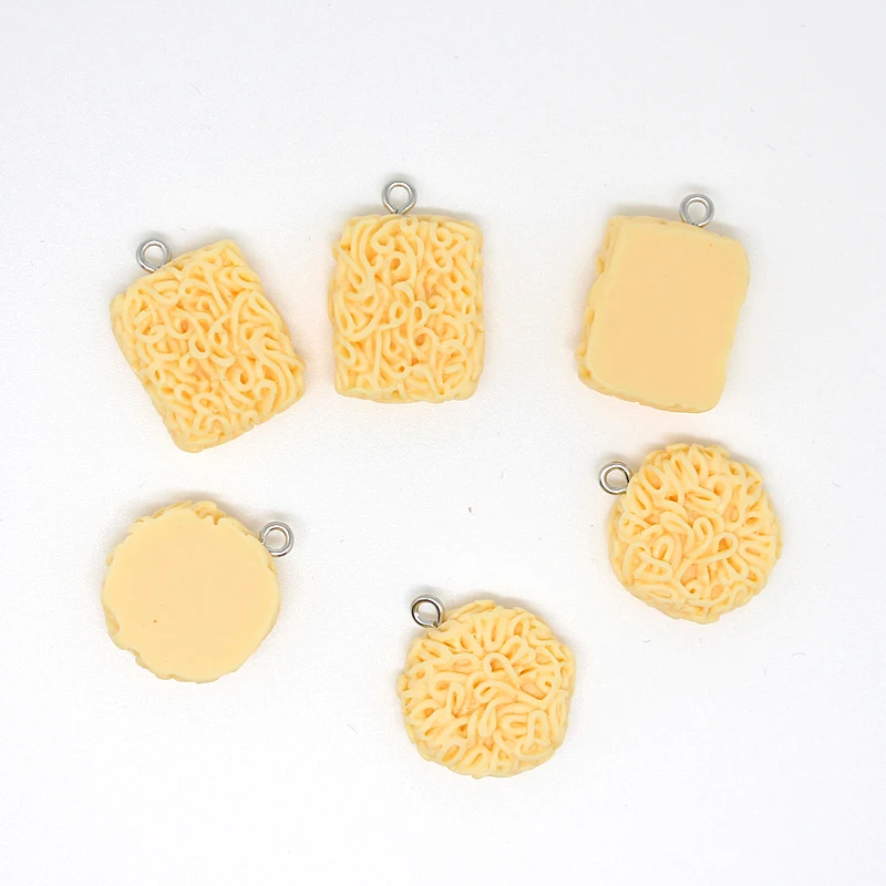 Симпатичные Круглые Подвески в виде лапши полимерная серьга брелок для цепочки и