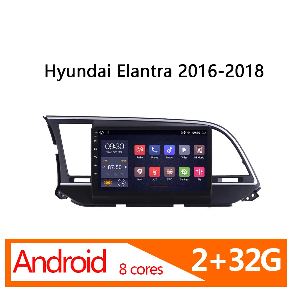 Автомагнитола для Hyundai Elantra android 2 ГБ + 32 8 ядер 2016 2017 2018 | Автомобили и мотоциклы
