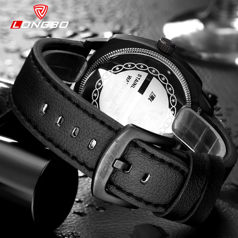 

Bo manufacturer big dial move shipment waterproof watch of wrist of men watch fashion leisure male quartz watch, 3012