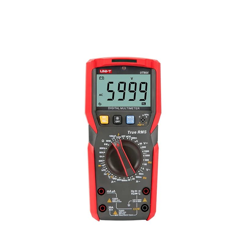 Цифровой мультиметр UNI T UT89X UT89XD true RMS 20 А цифровой высокого напряжения