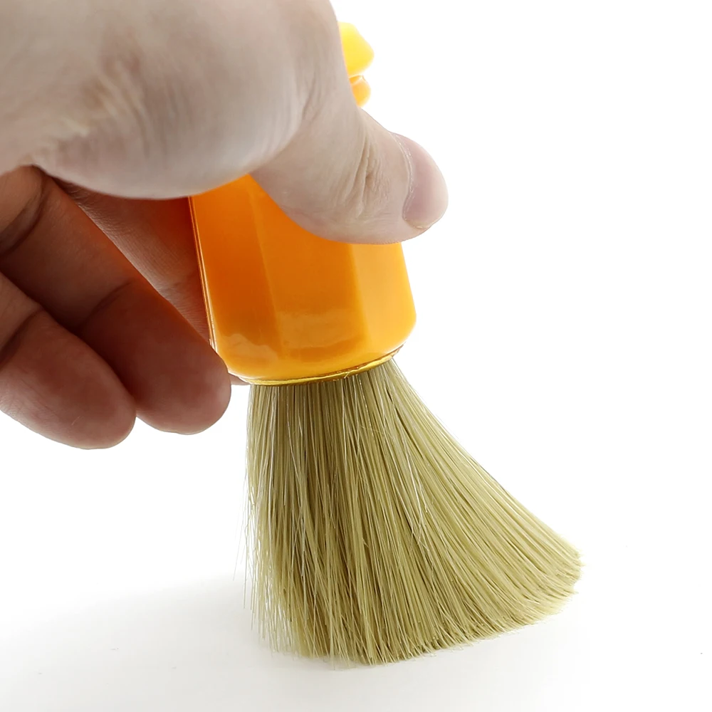 

Bamber Fibre Hair Men's Beard Shaving Brush For Cleaning Plastic Handle Barber Salon Beard Moustache Brushes Barber Neck Brush