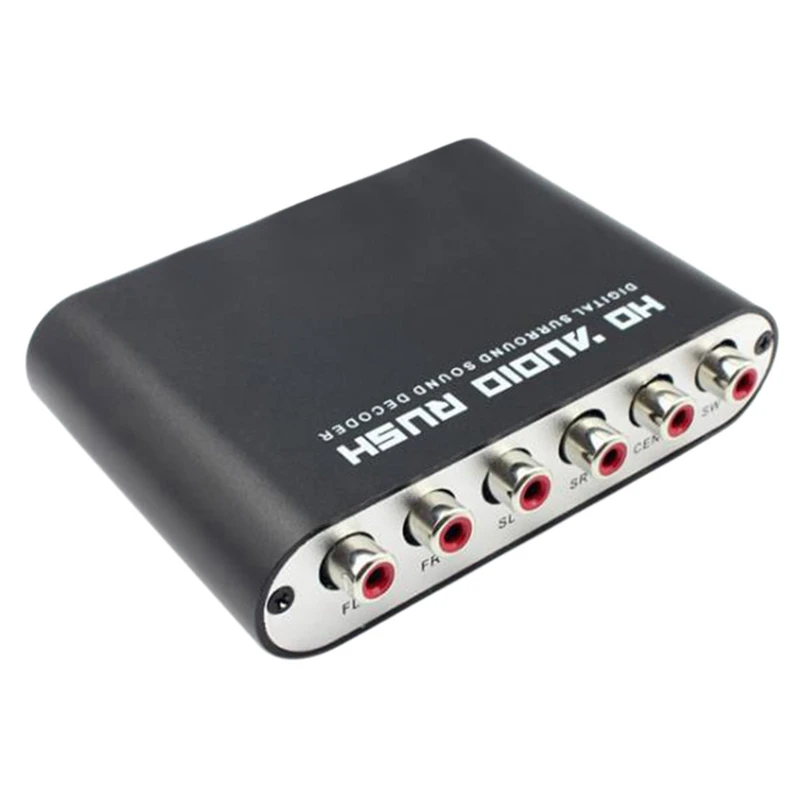 

RISE-5.1 Channel Dts Dolby Ac-3 Audio Decoder Digital Optical/Coaxial To Analog Rca Lotus Head Dolby Sound Decoder Converter