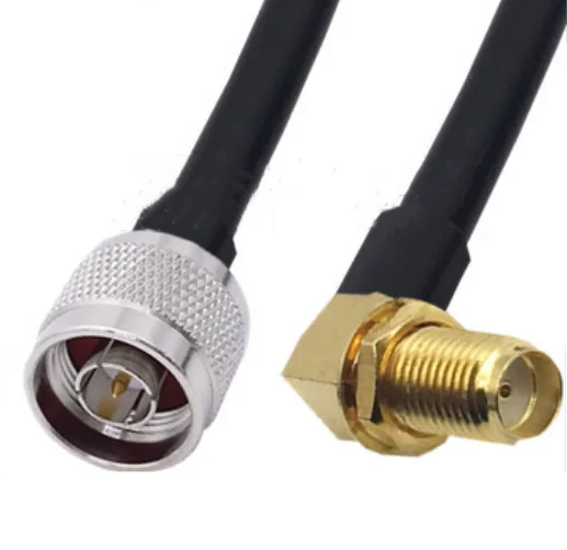 

N Male To SMA Female Right Angle connector 5D-FB 50-5 Coaxial RF Adapter Jumper Cable 50ohm