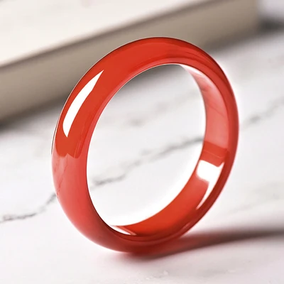 

zheru jewelry natural agate chalcedony 54-64mm red bracelet elegant princess jewelry send mother to girlfriend