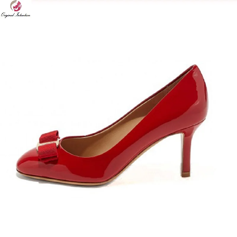 Туфли лодочки женские на каблуке с круглым носком размеры 4 16|Женские туфли| |