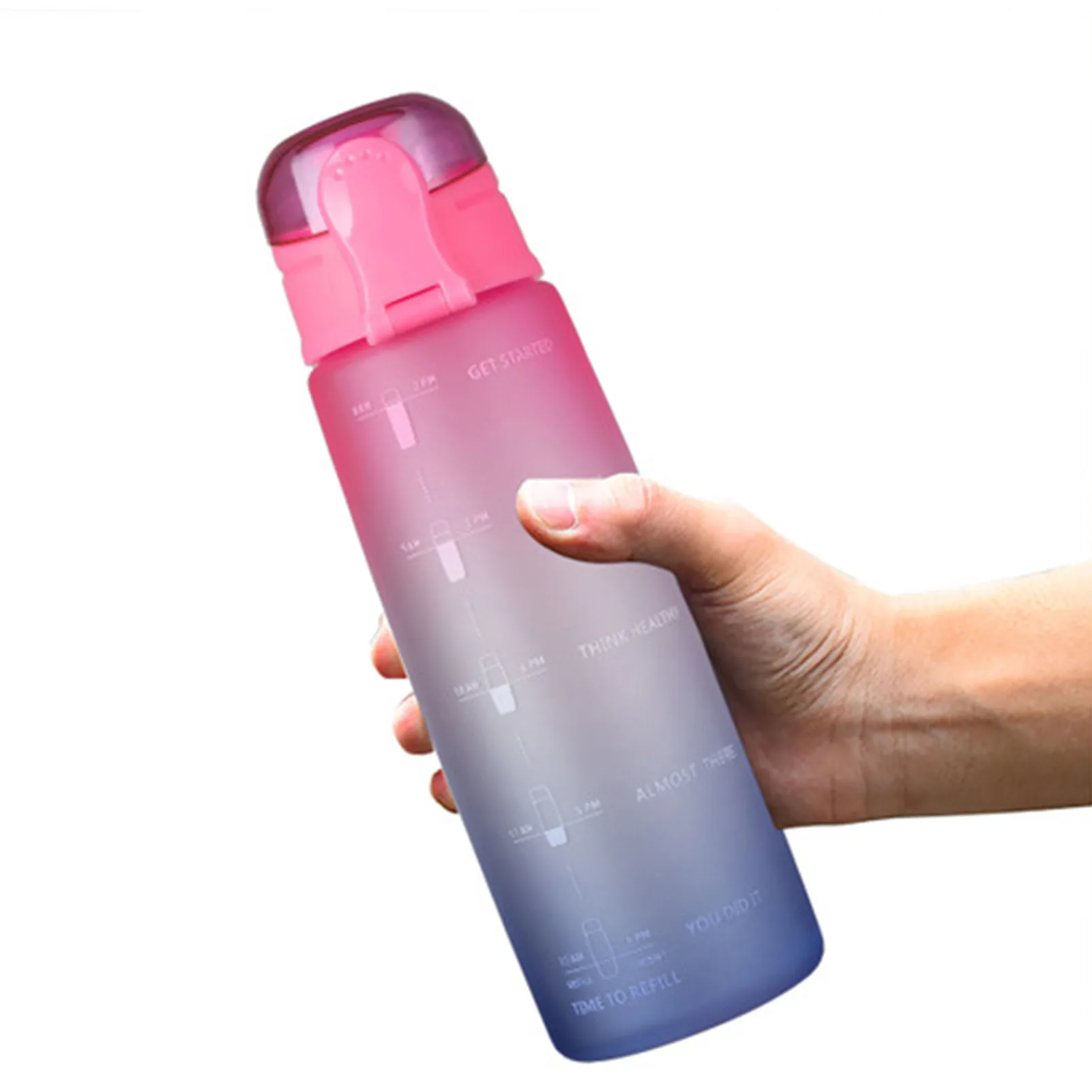 

Бутылка для воды из тритана, 32 унции, градиентная, прыгающая чашка, Спортивная, космическая, Спортивная, для фитнеса, Спортивная бутылка без бисфенола А