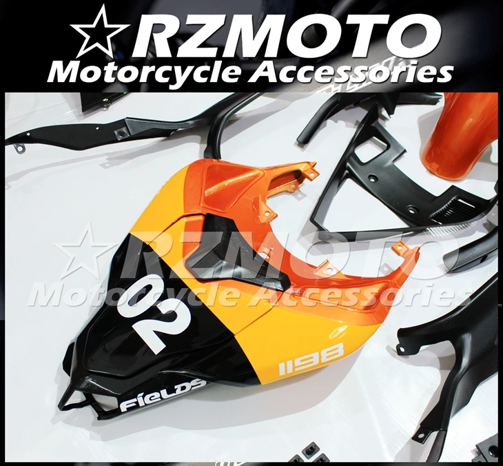 

Injection molding New ABS Motorcycle Fairing Kit Fit for Ducati 848 evo 1098 1198 2007 2008 2009 2010 2011 2012 Custom Orange