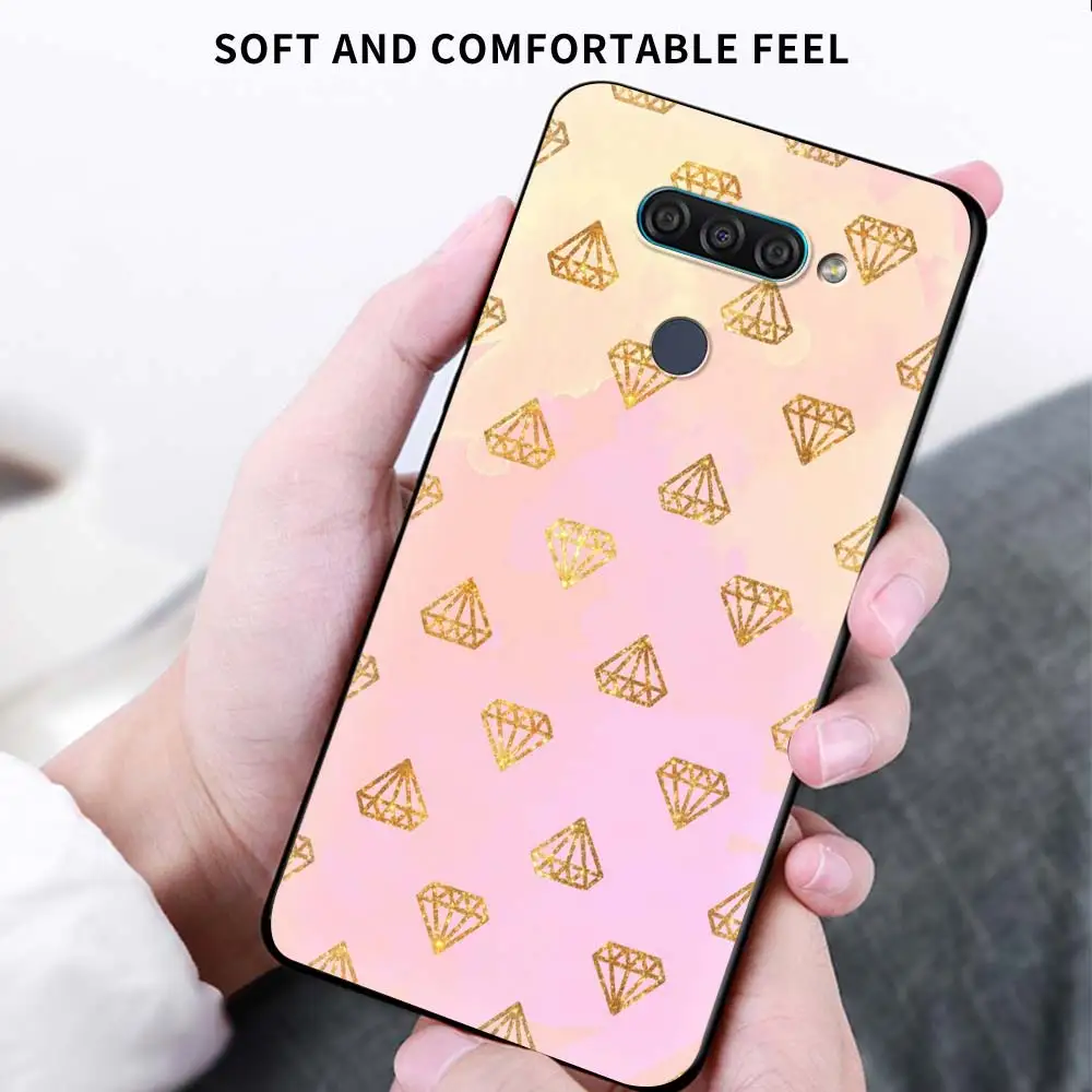 

Crystal Cool Diamond Phone Case for LG Q60 K61 K50 K51s K42 K40 K40s K31 Funda LG G8 G7 G6 Soft TPU Coque Back Cover Casing Bag