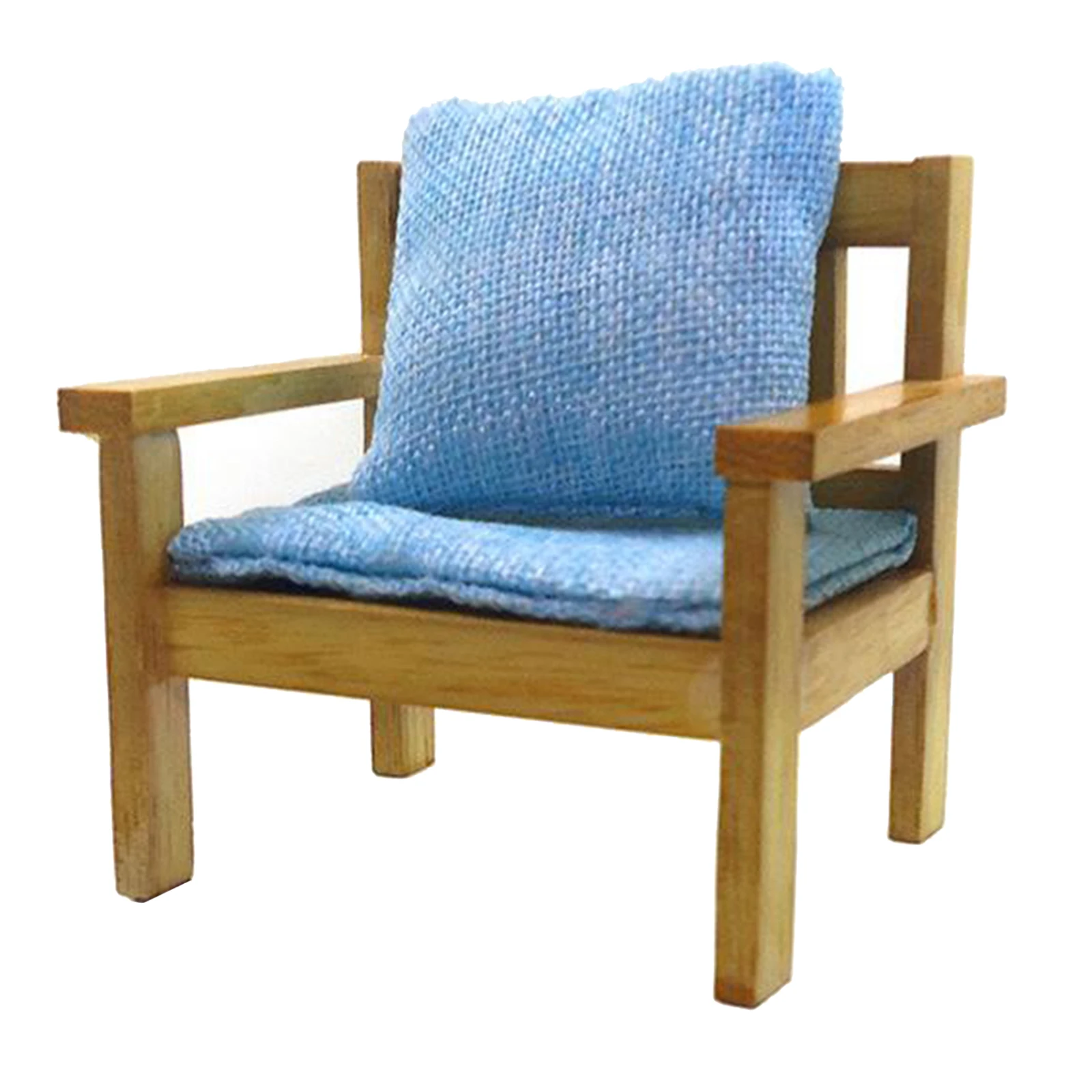 

1:12 1:6 мини кукольный домик тканевый одиночный диван светильник-голубое сиденье и подушка набор кукольный домик мебель куклы декор комнаты д...