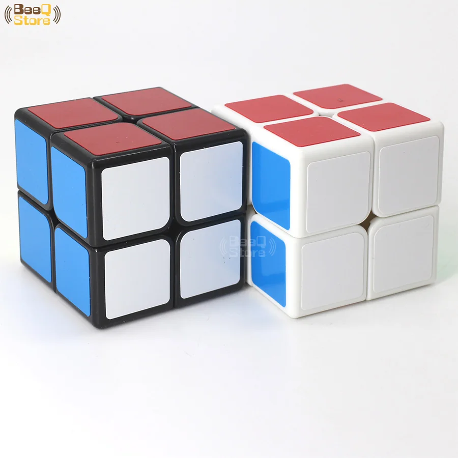 Shengshou Ledgen 2x2 магический куб 2x2x50 мм головоломка скоростной черная белая наклейка