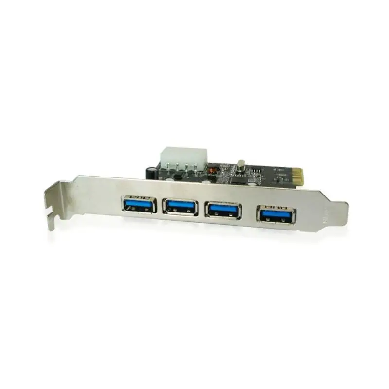 Большой Q PCI 4 Порты и разъёмы USB 3 0 Express riser карта PCIe хост-контроллер питания sata |