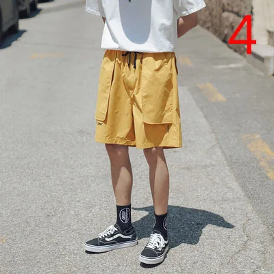

2019 summer beach pants men's tide brand trend loose Korean printing quick-drying shorts