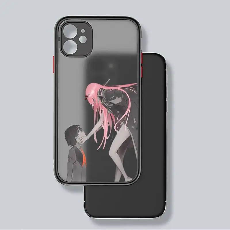 

DARLING in the FRANXX Phone Case matte transparent For iphone 7 8 11 12 plus mini x xs xr pro max cover high quality Anti-fall