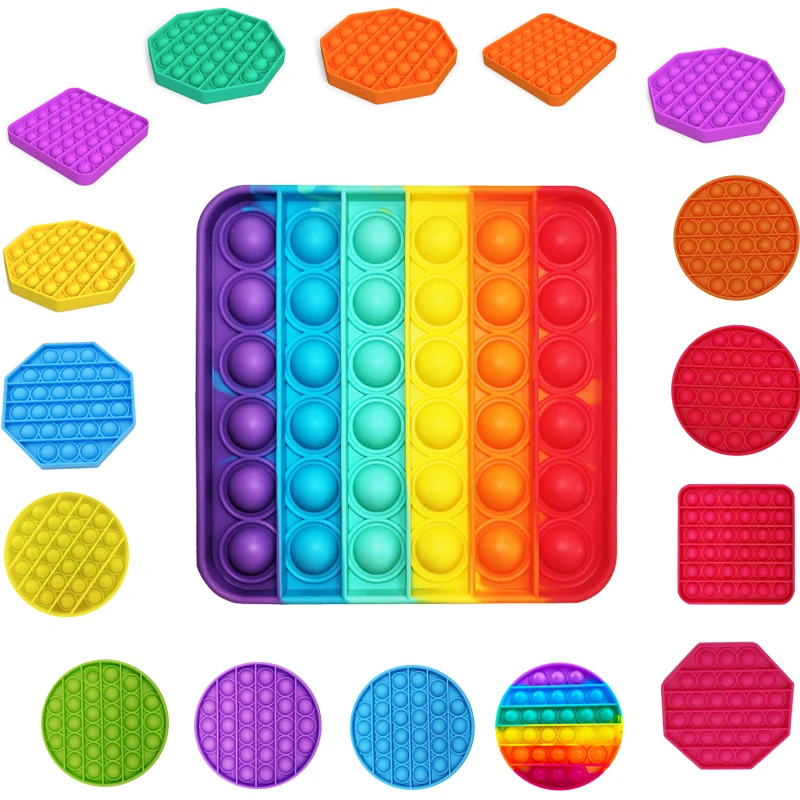 

Push Pops Bubble Sensory Toy Autism Needs Squishy Stress Reliever Toy Adult Child Funny Anti-stress Pops It Fidget Toys kids Toy