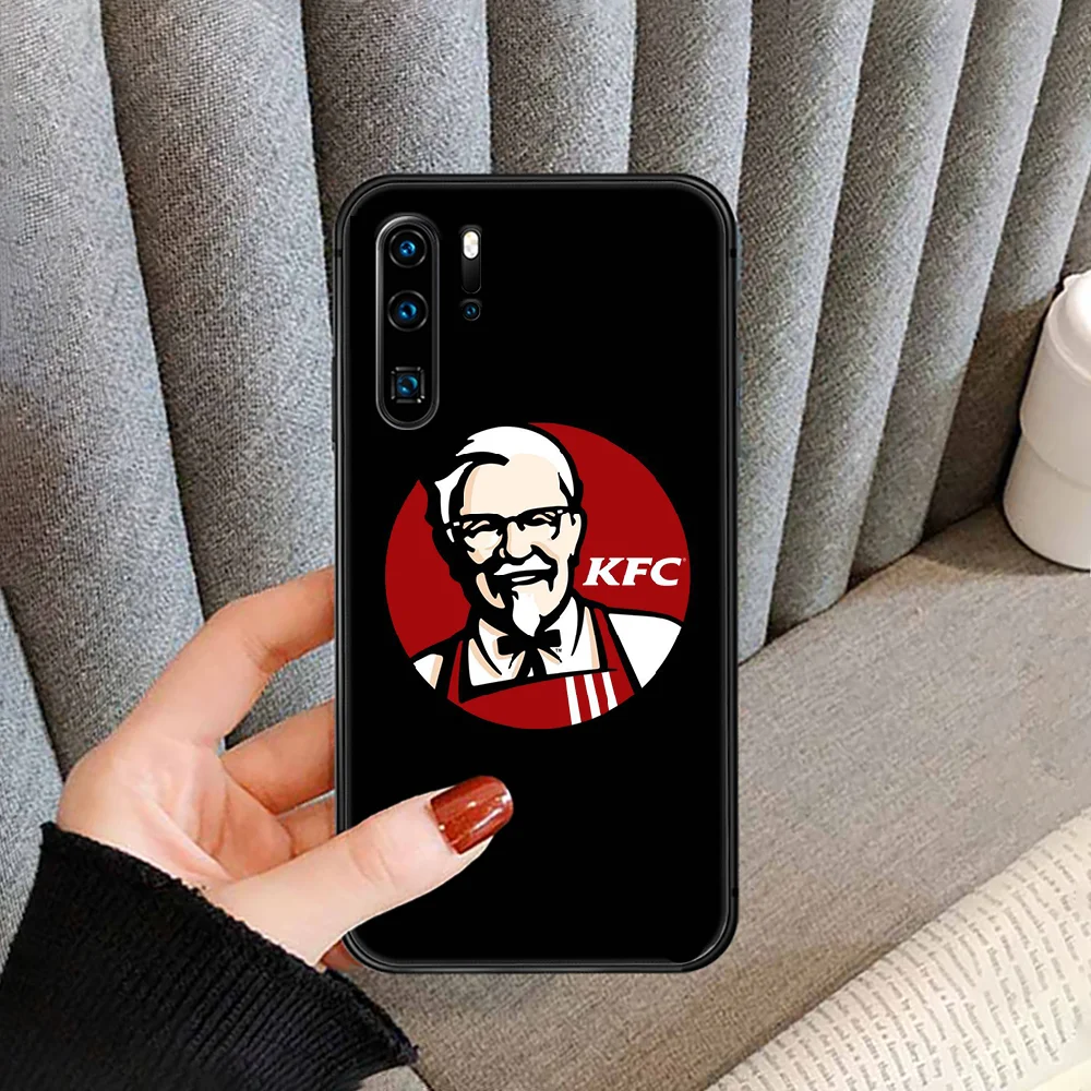 

funny KFC fried chicken Phone case cover For Huawei P Mate Smart 10 20 30 40 Lite Z 2019 Pro black black Etui painting coque