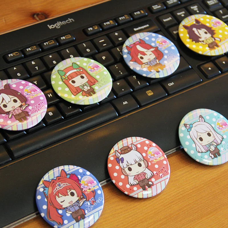 

Anime Umamusume: Pretty Derby Keychians Taiki Shuttle Special Week q Version Key Chain Itabag Pendant Keyrings Bag Toy Gift
