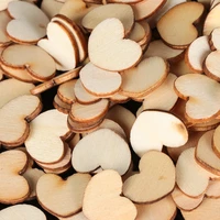 200pcspack diy table crafts art embellishment scrapbooking wooden love heart confetti for craft wedding party decoration