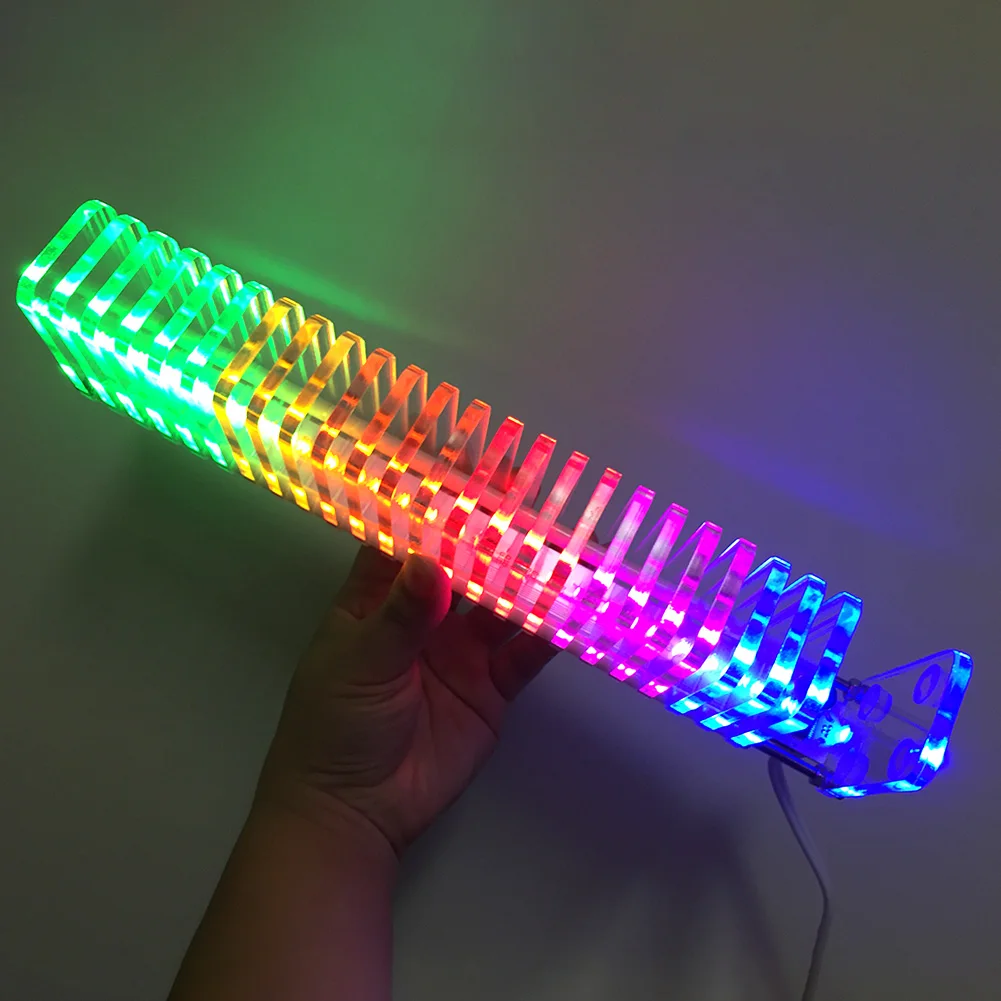 Koop Kolom Praktische Vu Toren Led Muziek Niveau Display Professionele Fantasy Crystal Cube Sound Control Audio Home Diy Theater Kit