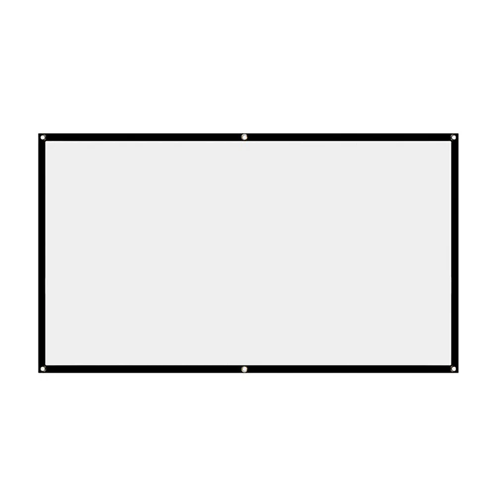 

Проектор складной простой, для дома и улицы, KTV, офисный 3d HD Проекционный экран, проекционный экран 120 дюйма, 150 дюйма, занавеска