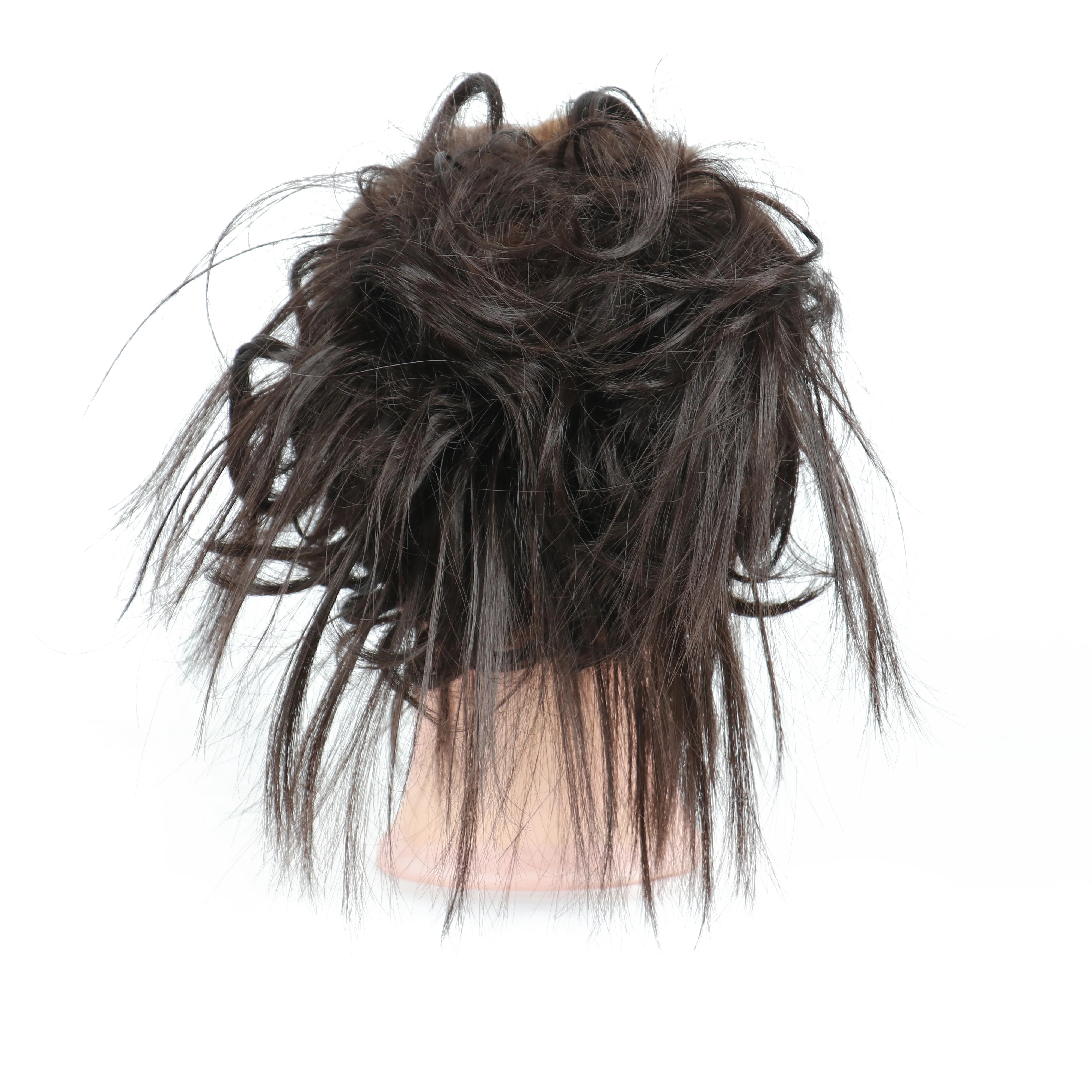 7 дюймов грязный булочка взъерошенные волосы эластичная лента шиньон кудрявые