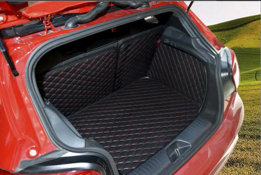 car styling luxury fiber leather trunk mat for mercedes benz A180 A200 A260 A45 AMG 2013 2014 2015 2016 2017 accessories | Автомобили и